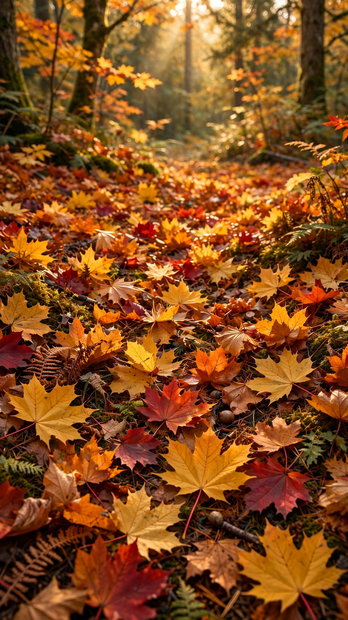 Autumn Maple Carpet — Free Seasonal Wallpaper