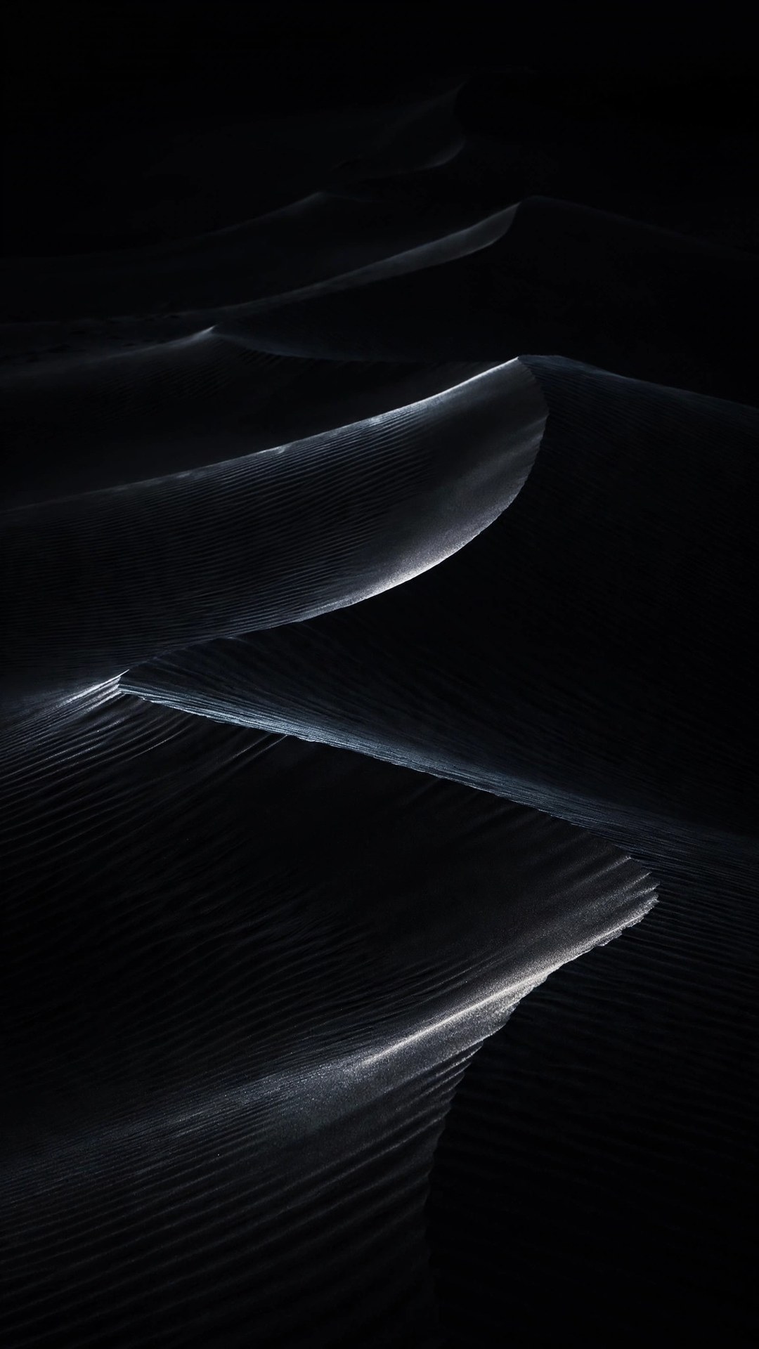Black Sand Dunes AMOLED Wallpaper — Free Dark / AMOLED Wallpaper