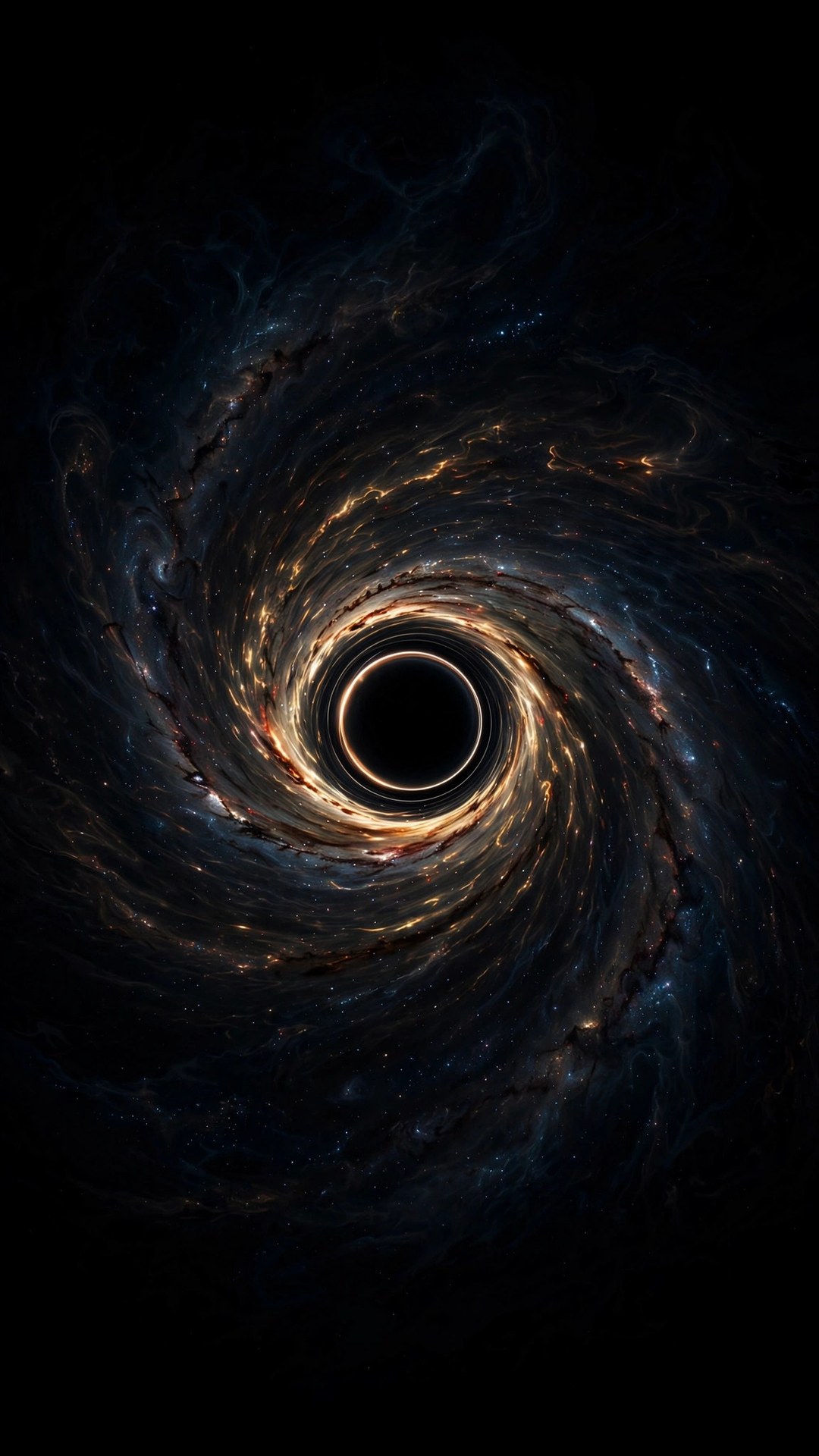 Black Hole Galaxy AMOLED Wallpaper — Free Dark / AMOLED Wallpaper