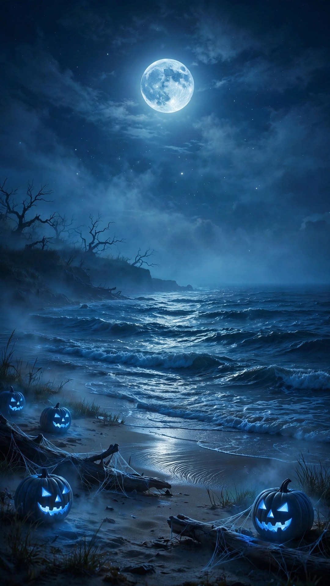 Blue Moon Tide Wallpaper — Free Ocean Wallpaper