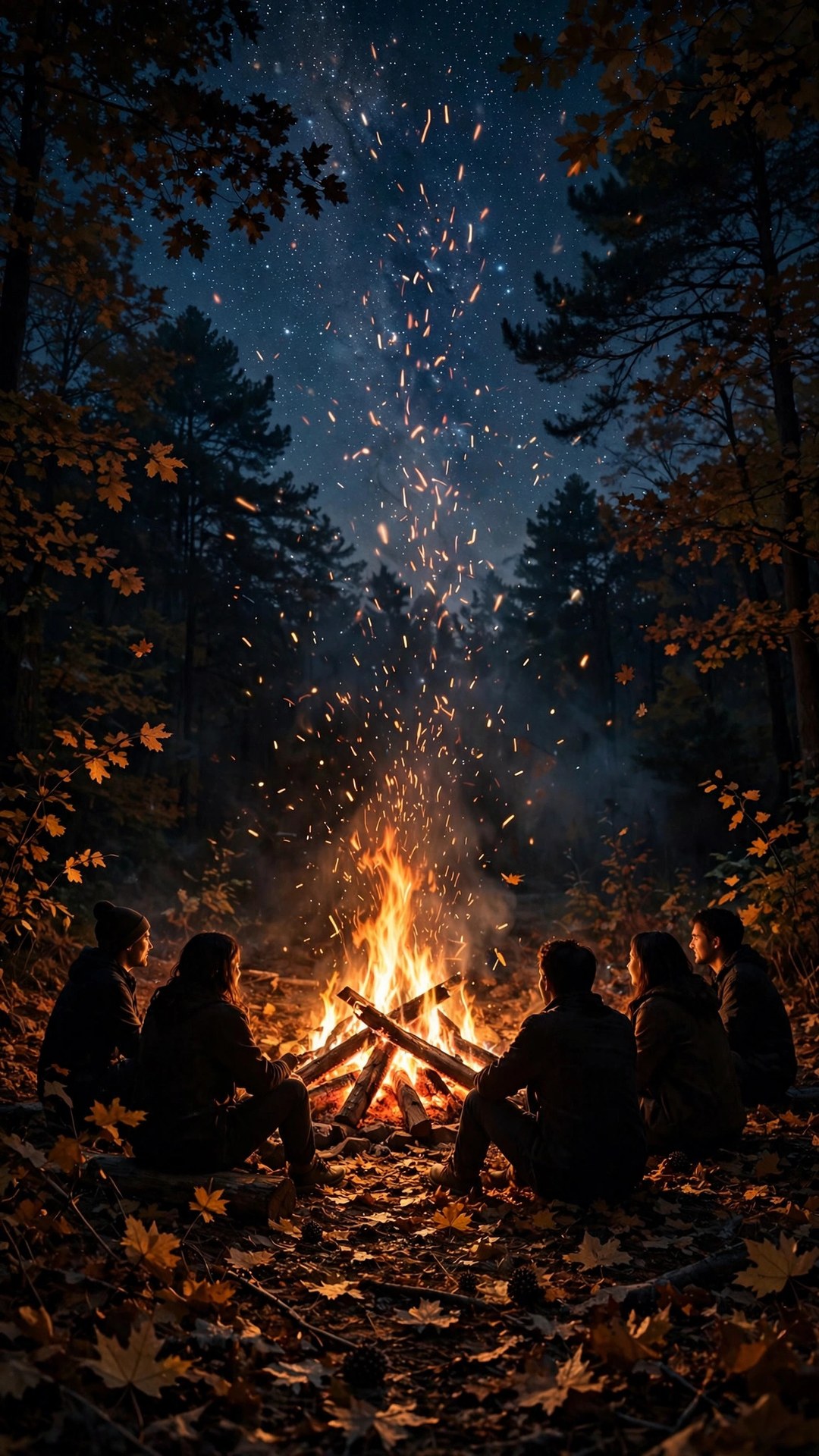 Bonfire Night Autumn Wallpaper — Free Seasonal Wallpaper