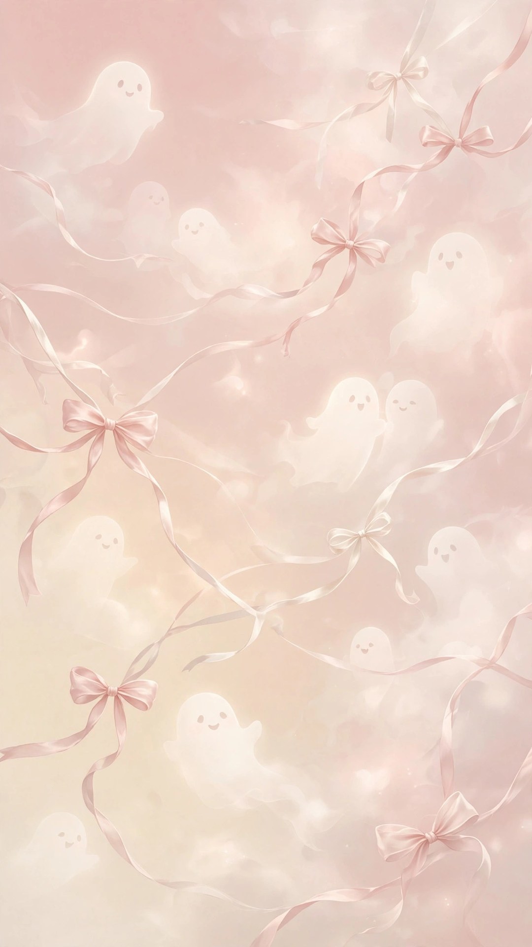 Coquette Spooky Halloween Gradient Wallpaper — Free Abstract Wallpaper