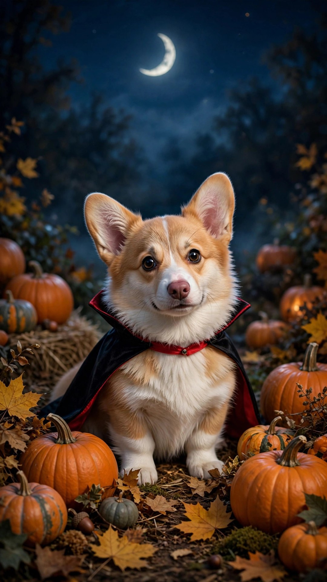 Corgi Vampire Cape Wallpaper — Free Animals Wallpaper