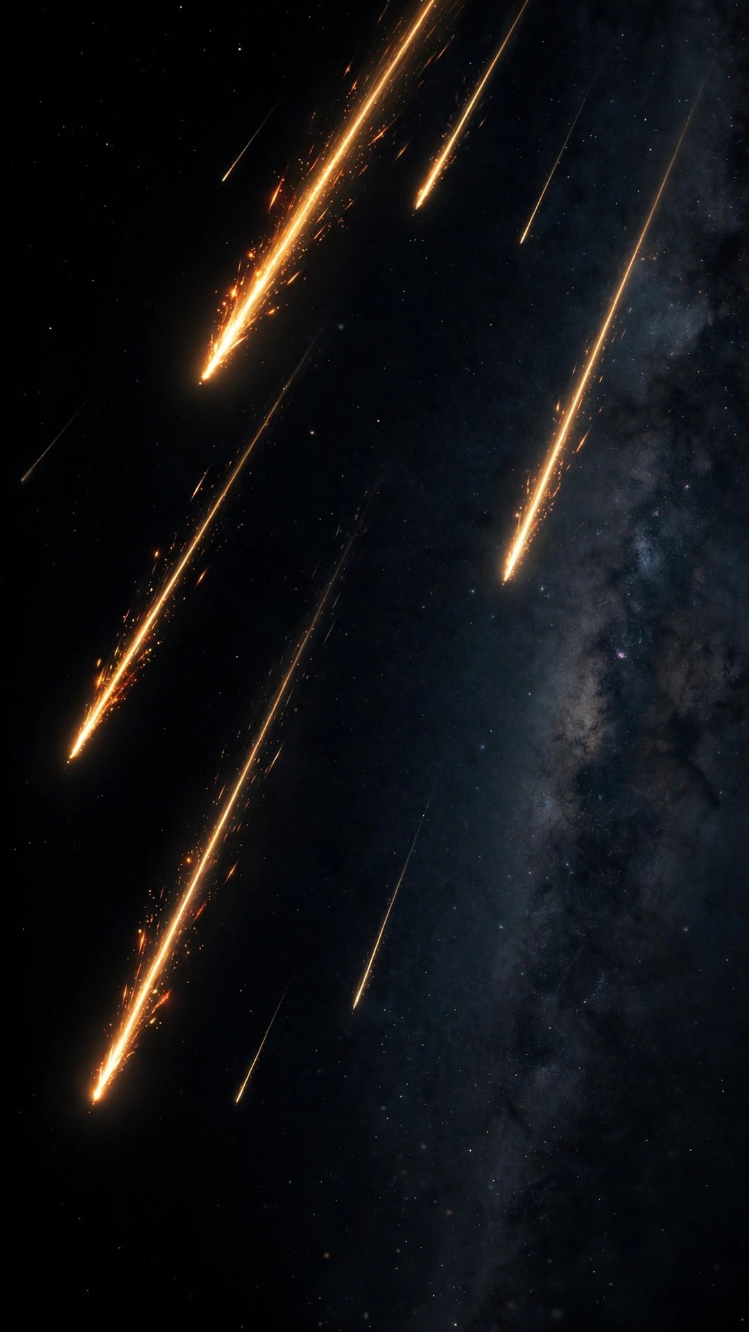 Draconid Meteor Shower Amoled Wallpaper — Free Dark / AMOLED Wallpaper