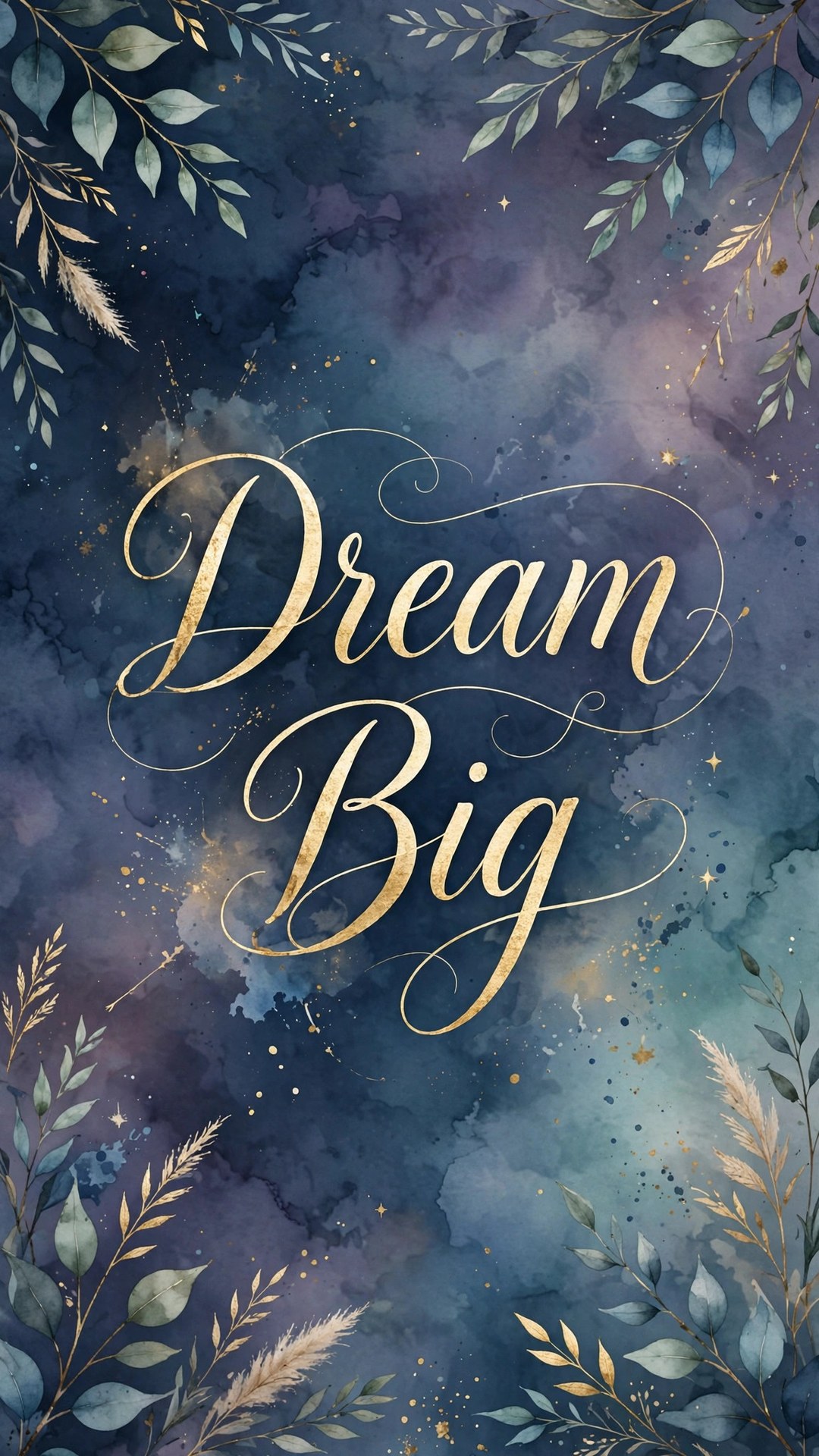 Dream Big Typography Wallpaper — Free Quotes Wallpaper