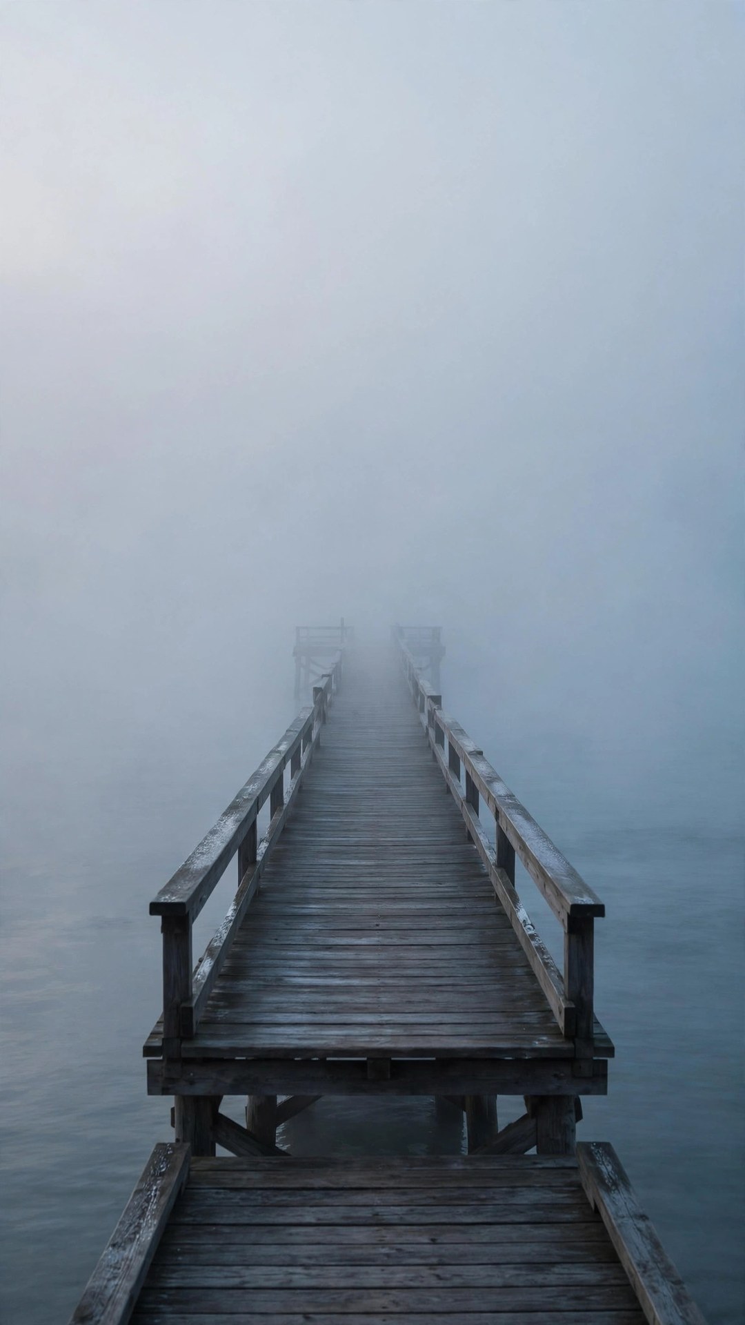 Foggy Pier Moody Wallpaper — Free Ocean Wallpaper
