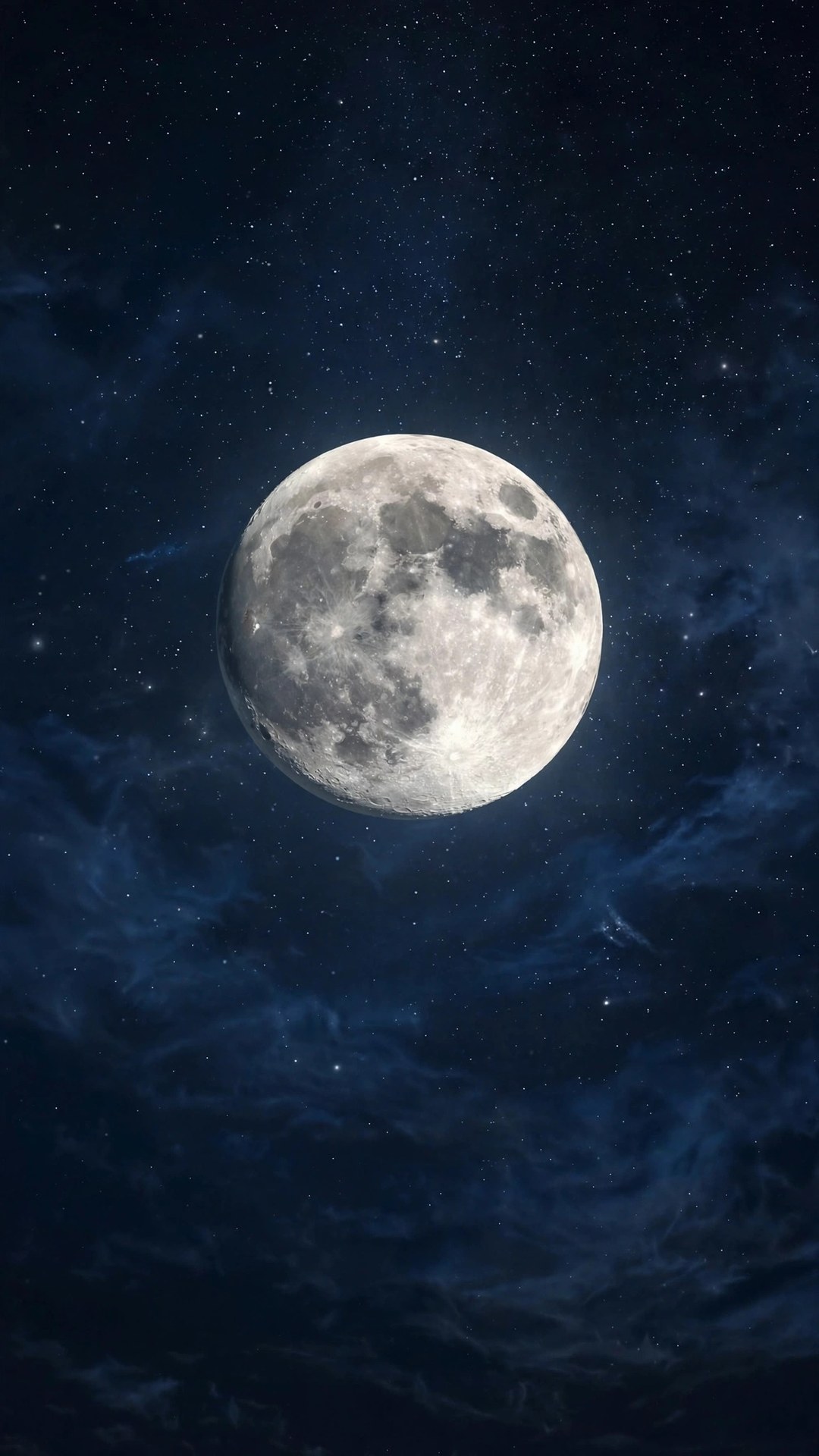 Full Moon Night Sky Wallpaper — Free Space Wallpaper