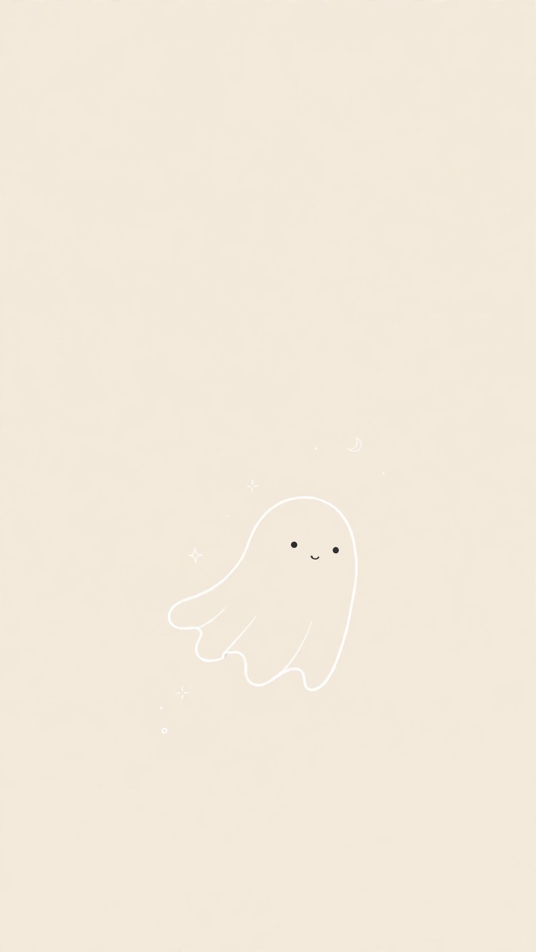 Ghost Outline Minimal Wallpaper — Free Minimal Wallpaper