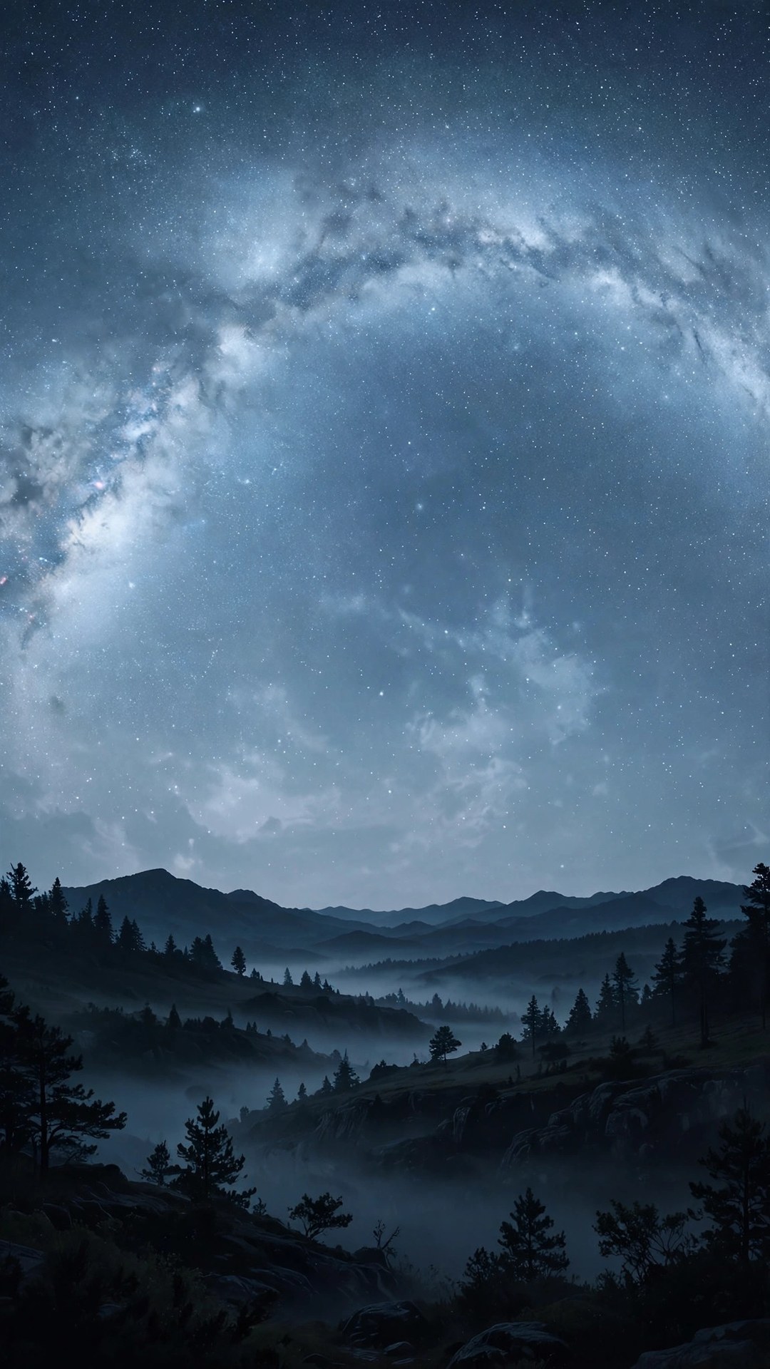 Ghostly Milky Way Wallpaper — Free Space Wallpaper
