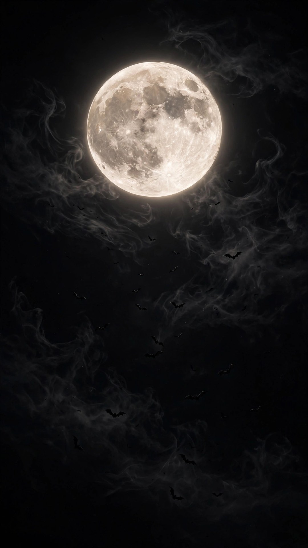 Haunted Moon Amoled Wallpaper — Free Dark / AMOLED Wallpaper