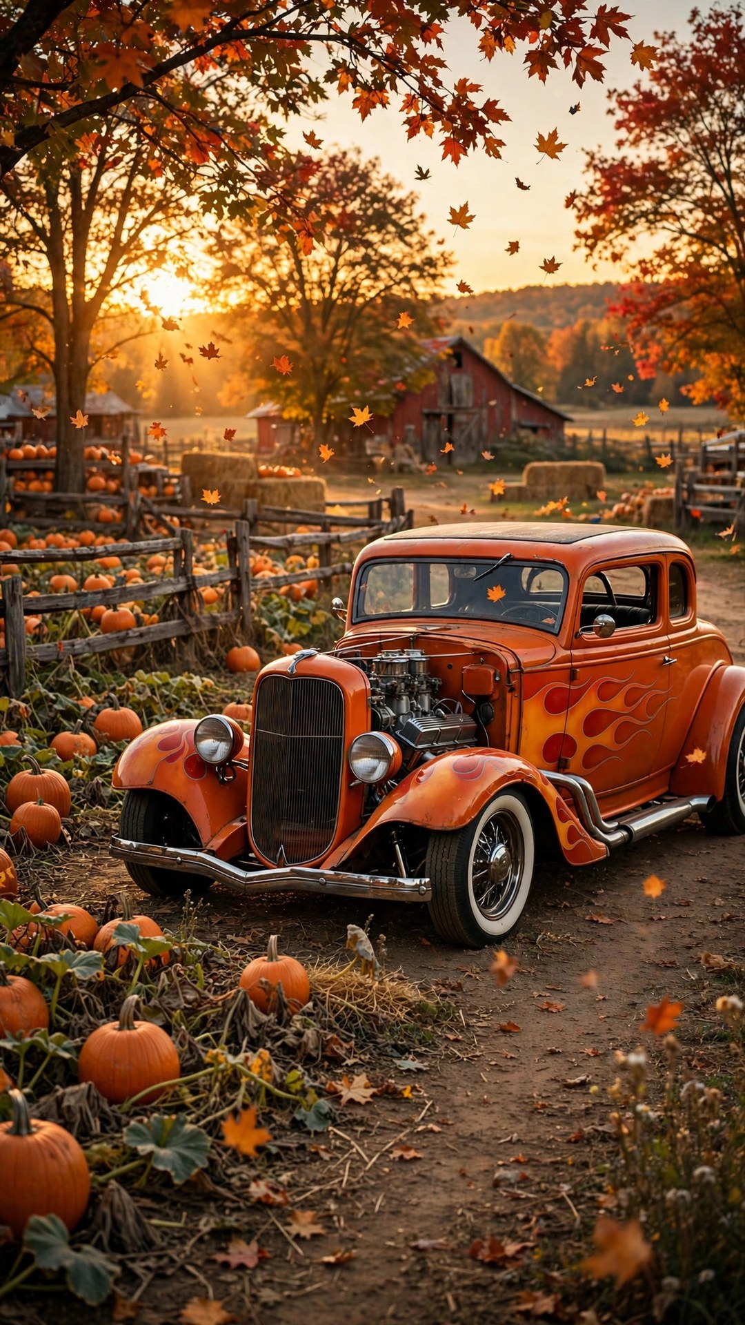 Hot Rod Pumpkin Patch Wallpaper — Free Cars Wallpaper