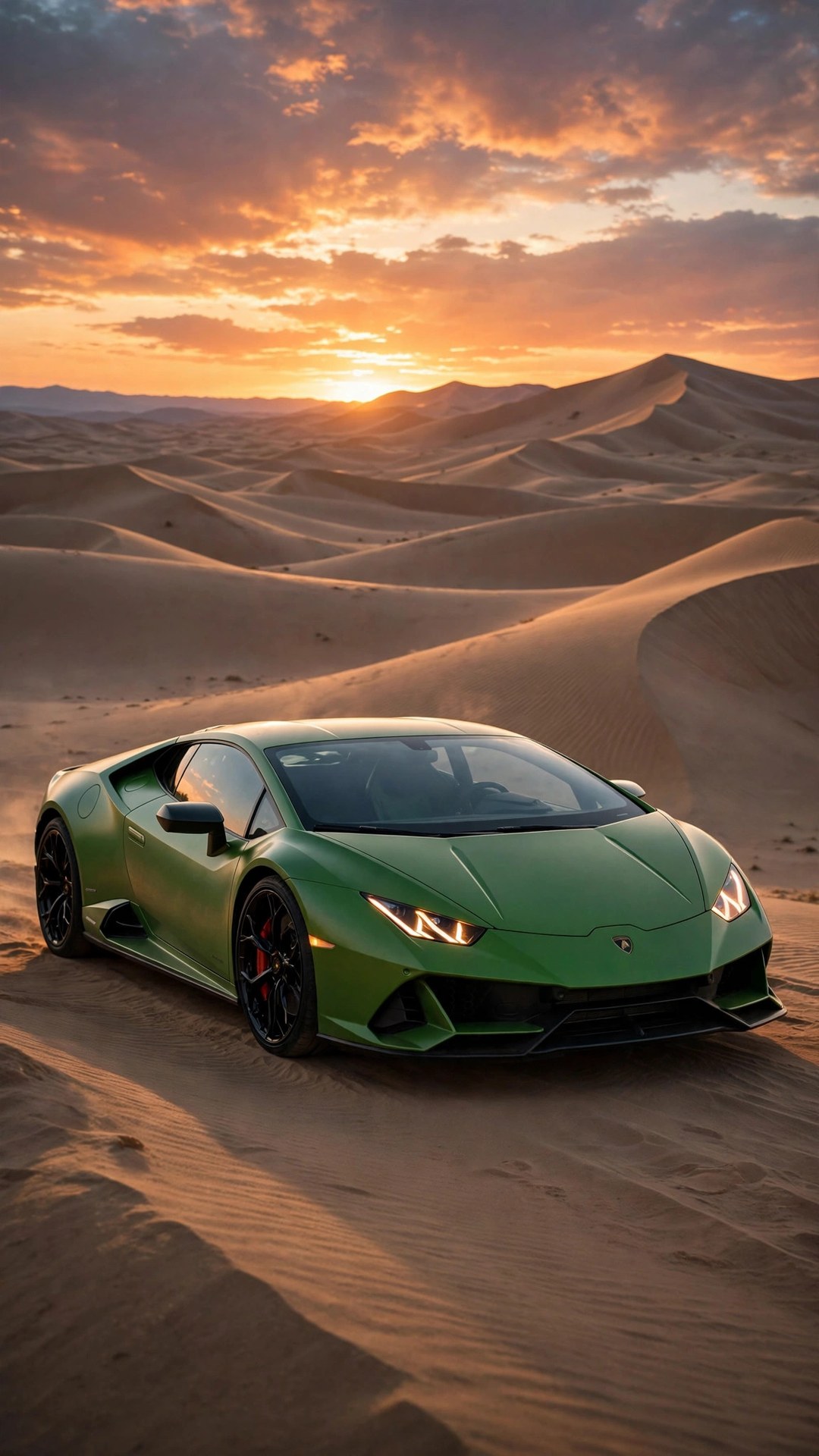 Lamborghini in Desert Wallpaper — Free Cars Wallpaper