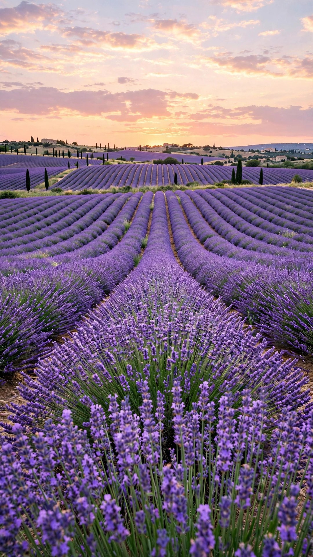 Lavender Field Provence Wallpaper — Free Botanical Wallpaper