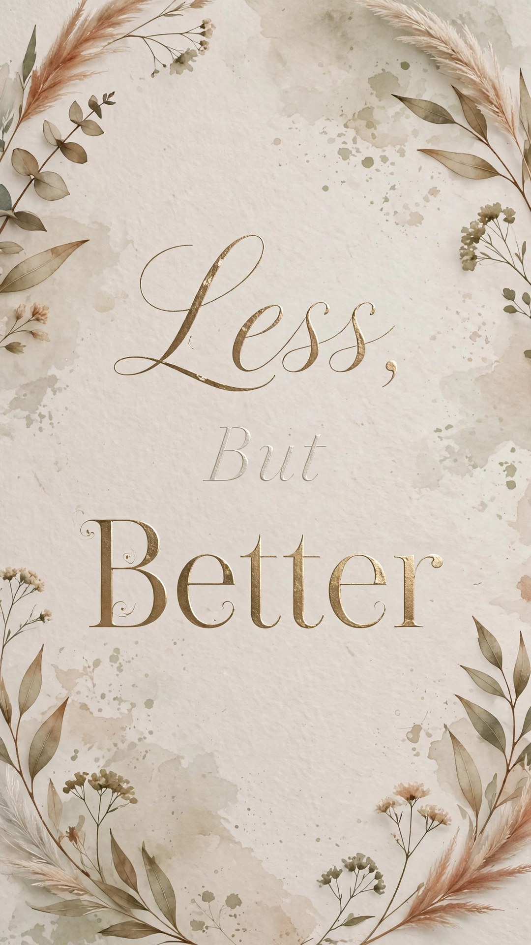 Less But Better Minimal Typography Wallpaper — Free Quotes Wallpaper