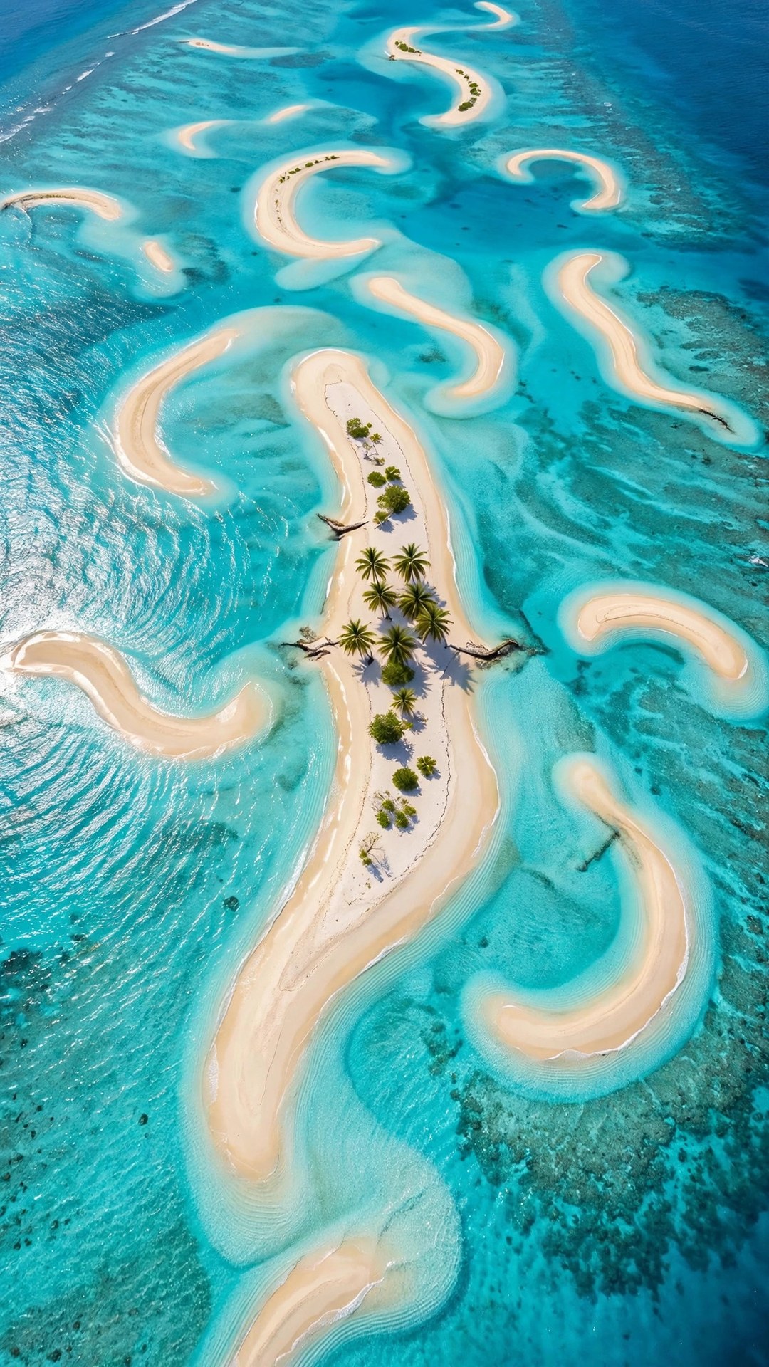 Maldives Turquoise Aerial Wallpaper — Free Ocean Wallpaper