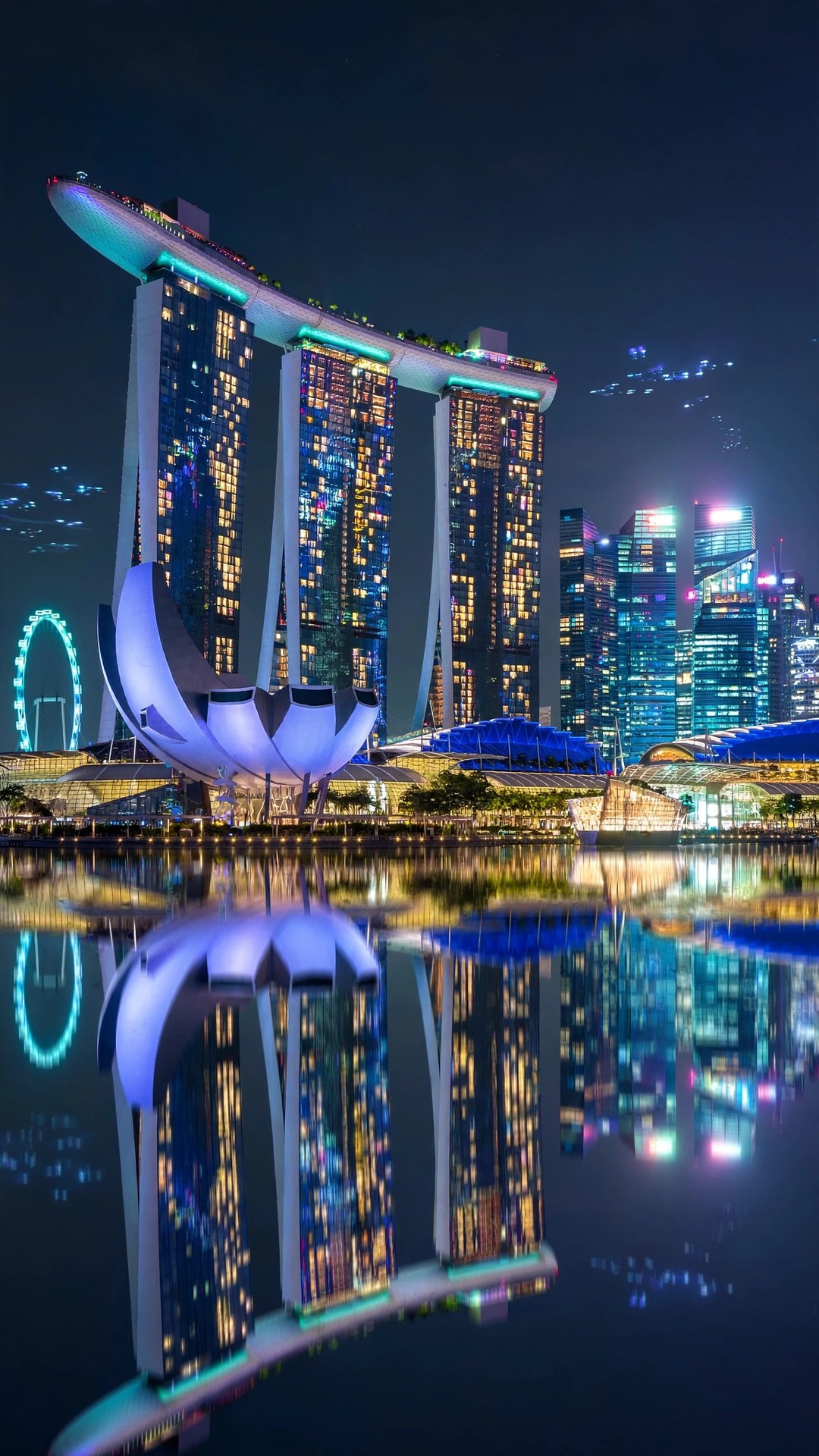 Marina Bay Singapore Night Wallpaper — Free Architecture Wallpaper