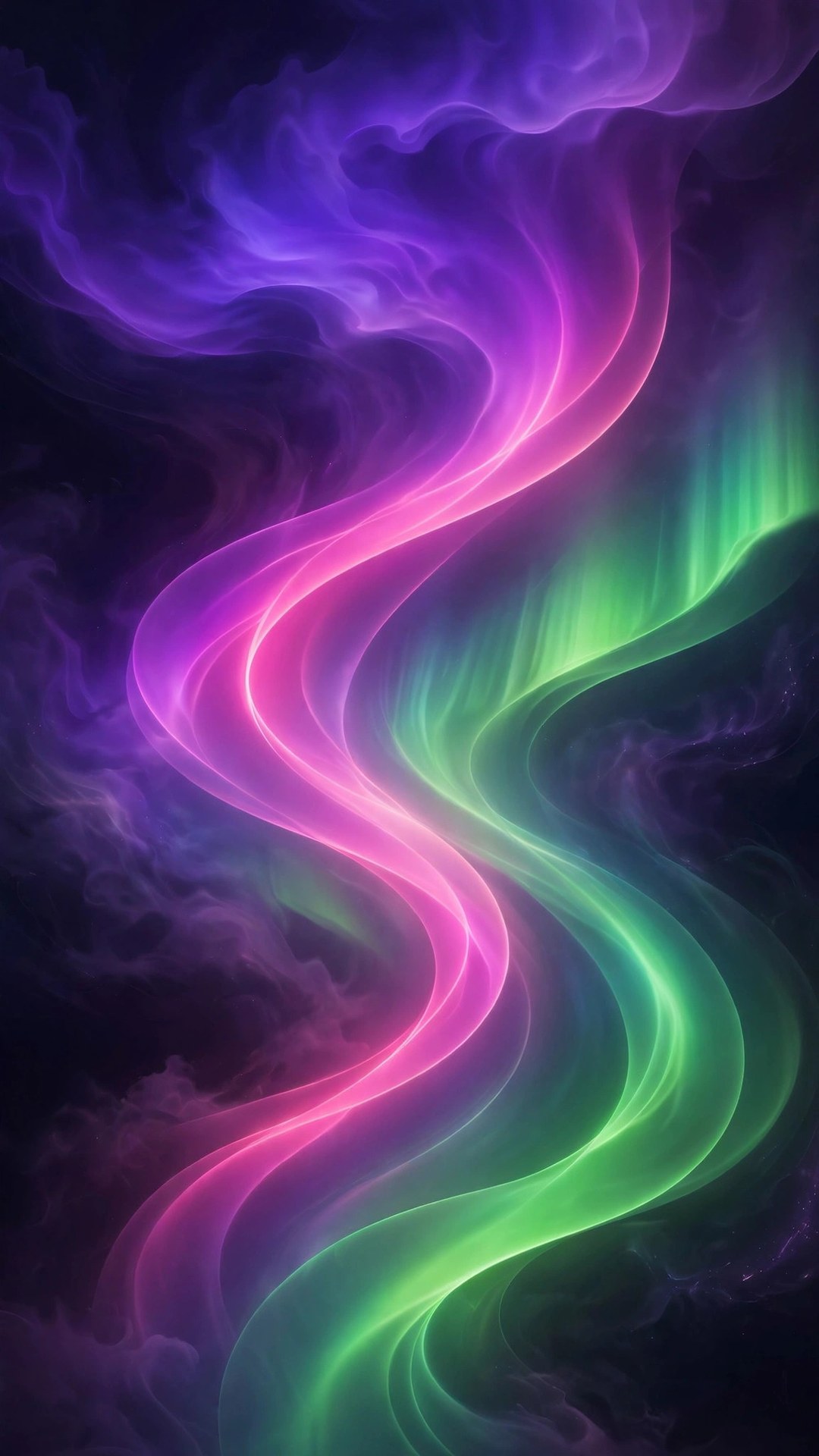 Neon Aurora Gradient Wallpaper — Free Abstract Wallpaper