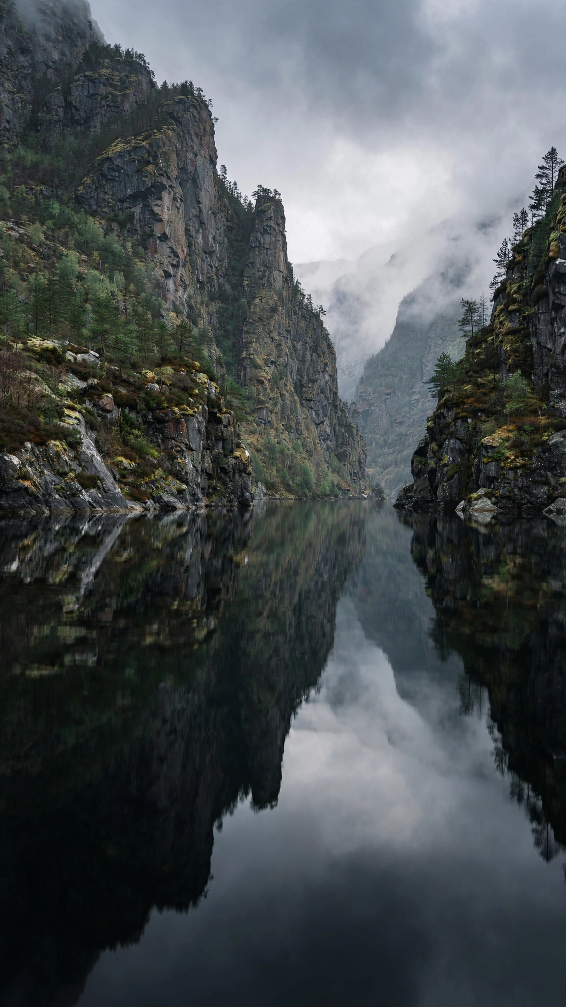 Nordic Fjord Reflection — Free Nature Wallpaper