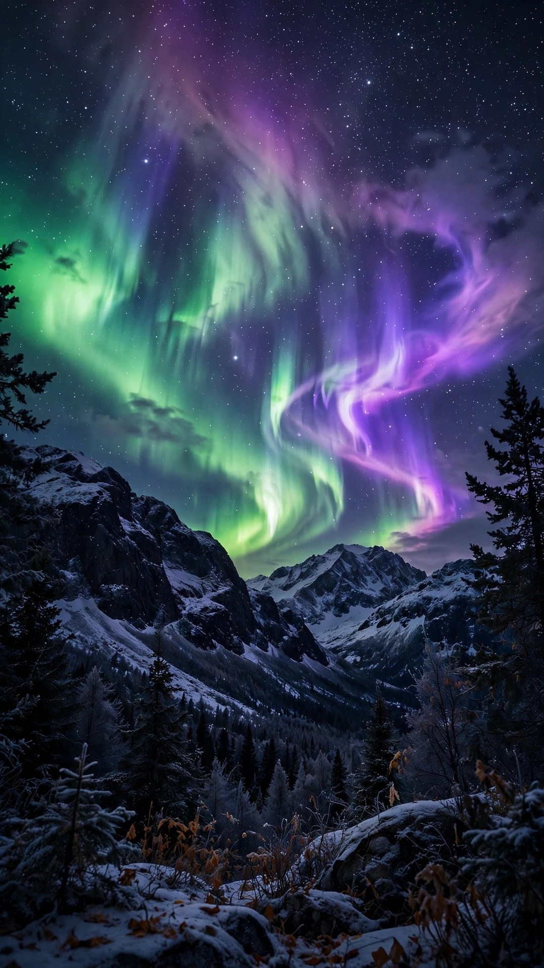 October Aurora Sky Wallpaper — Free Space Wallpaper