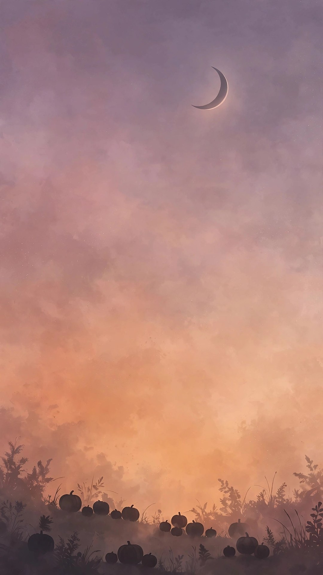 Pastel Dusk Pumpkin Gradient Wallpaper — Free Abstract Wallpaper