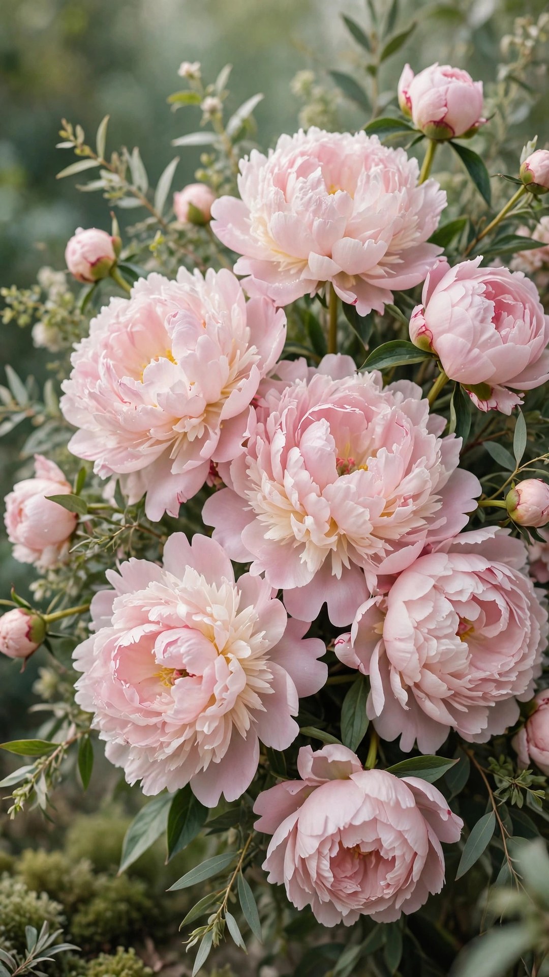 Blush Peony Floral Wallpaper — Free Botanical Wallpaper