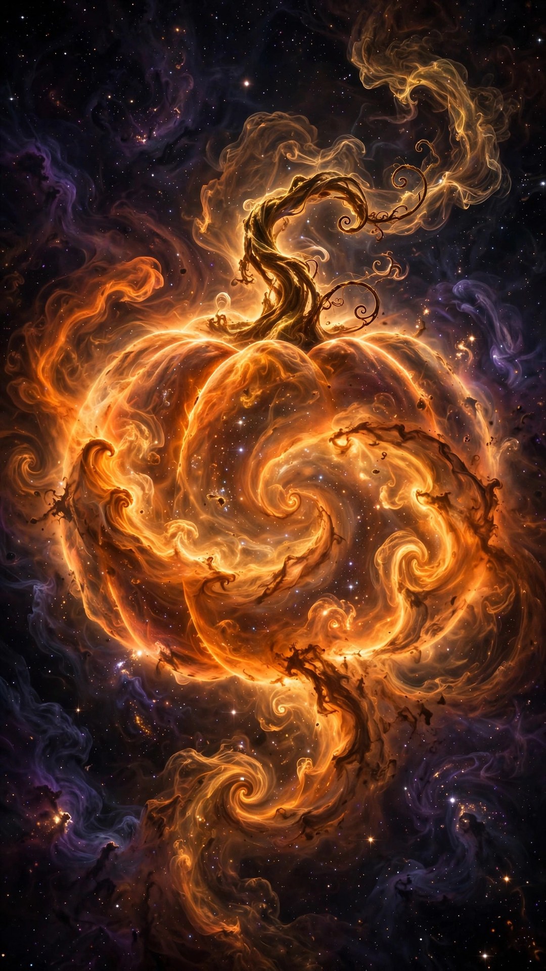 Pumpkin Nebula Cosmos Wallpaper — Free Space Wallpaper