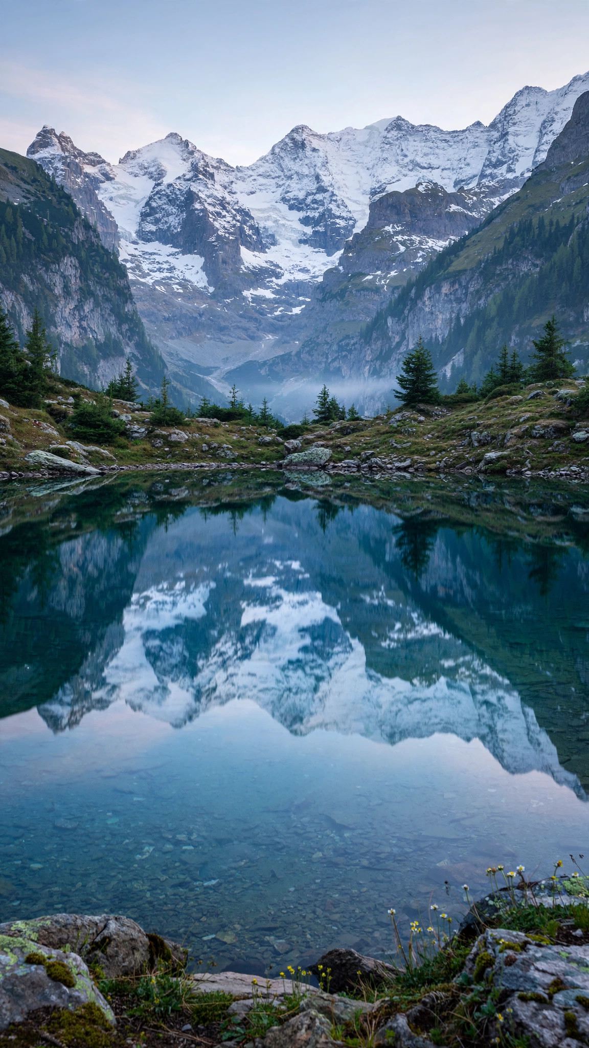 Serene Alpine Lake — Free Nature Wallpaper