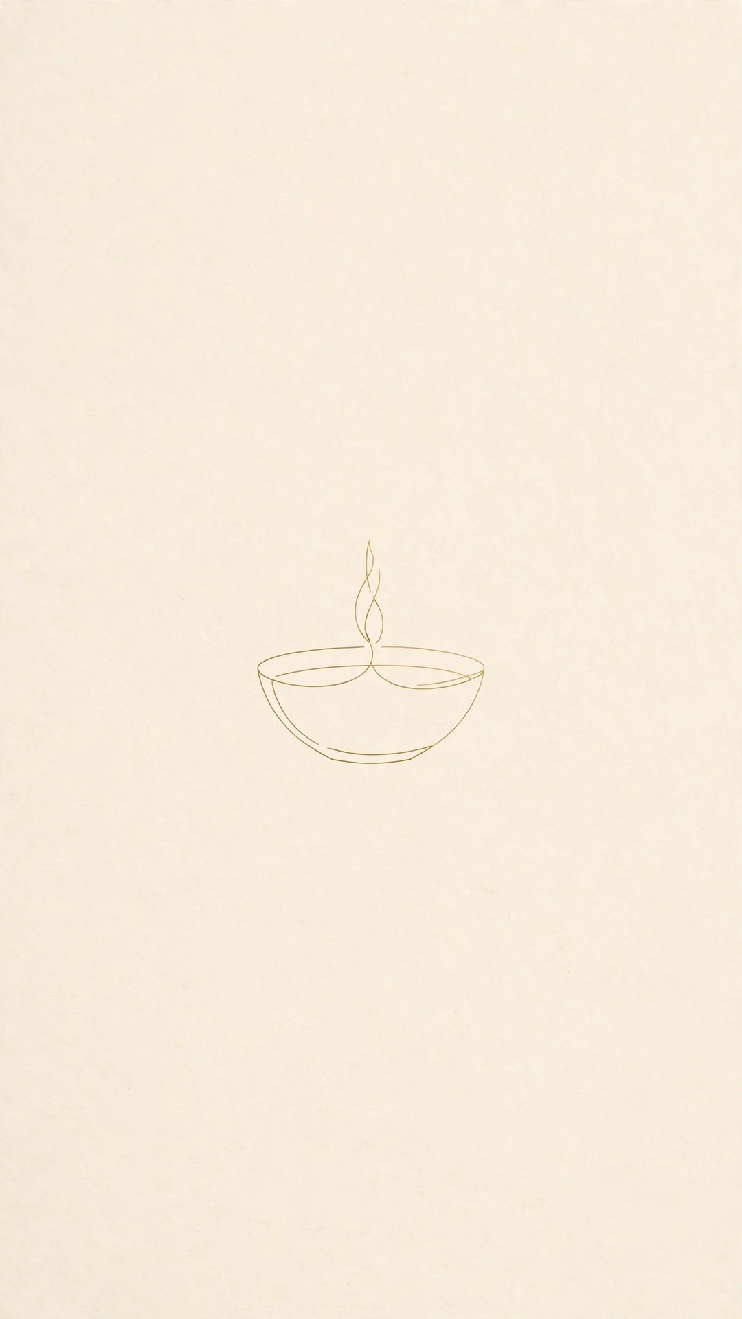 Single Diya Line Minimal Wallpaper — Free Minimal Wallpaper