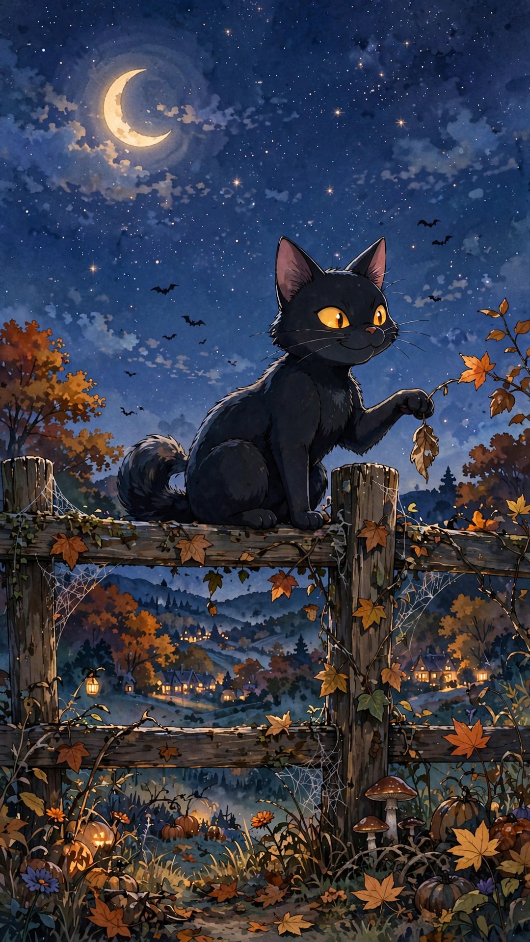 Spooky Cat Anime Wallpaper — Free Anime Wallpaper