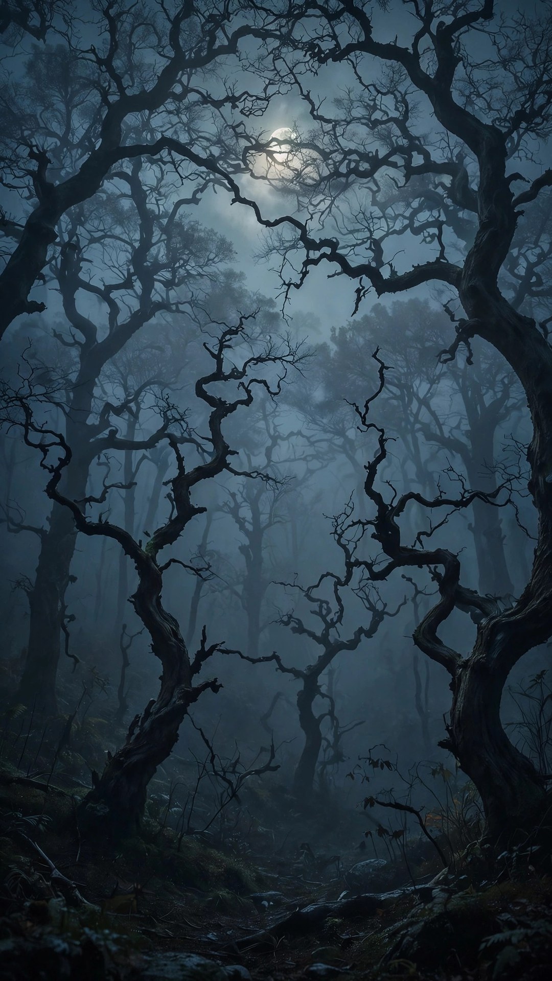 Spooky Forest Fog Wallpaper — Free Nature Wallpaper