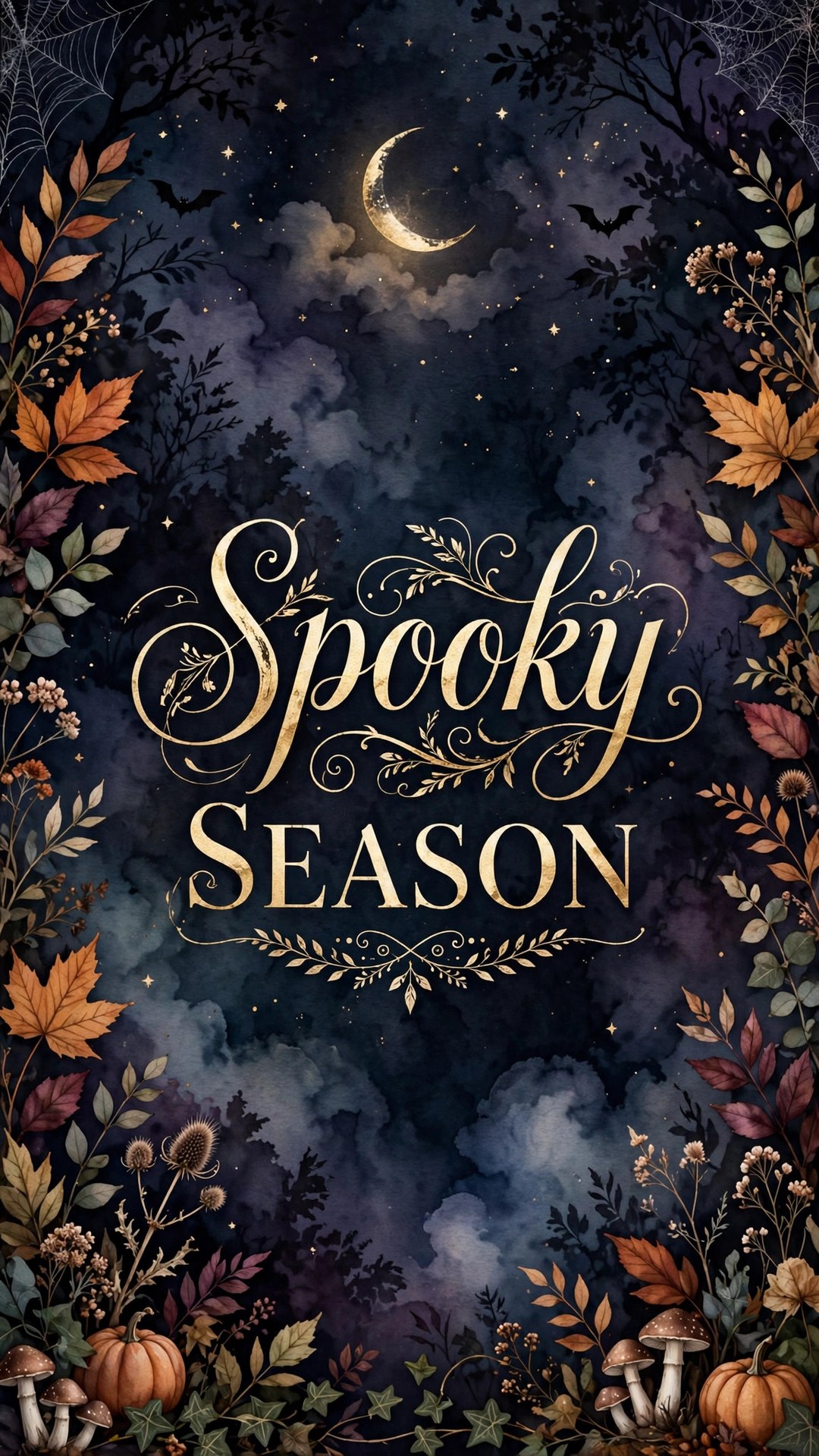 Spooky Season Typography Wallpaper — Free Quotes Wallpaper