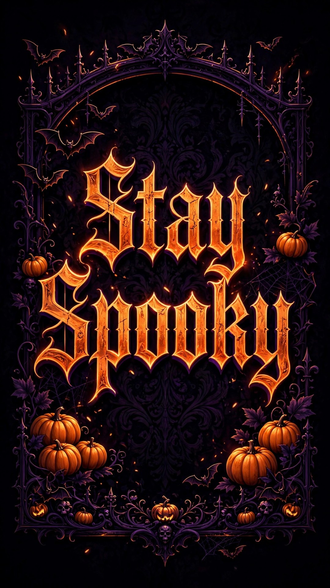 Stay Spooky Typography Wallpaper — Free Quotes Wallpaper
