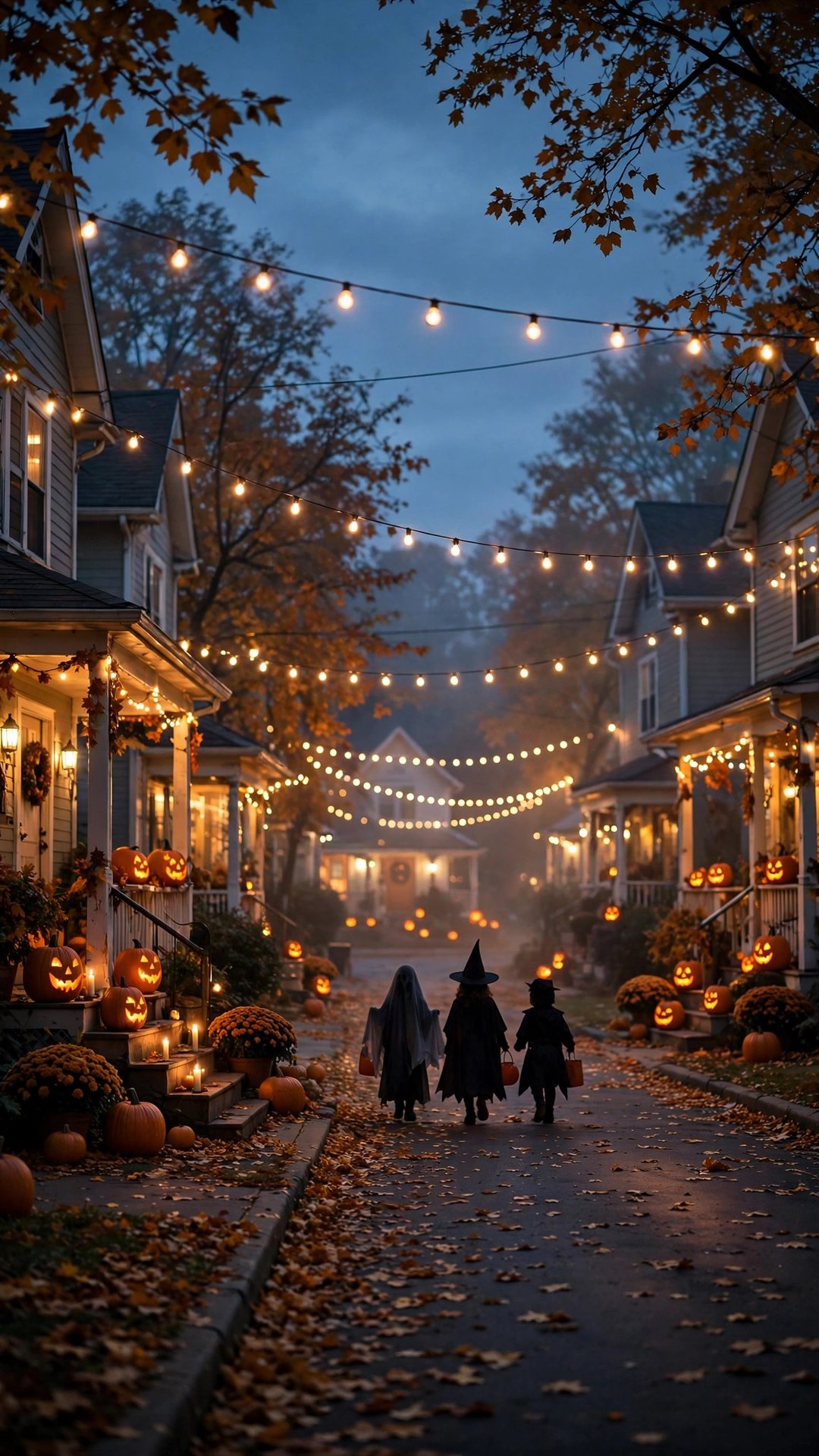 Trick-or-Treat Street Wallpaper — Free Seasonal Wallpaper
