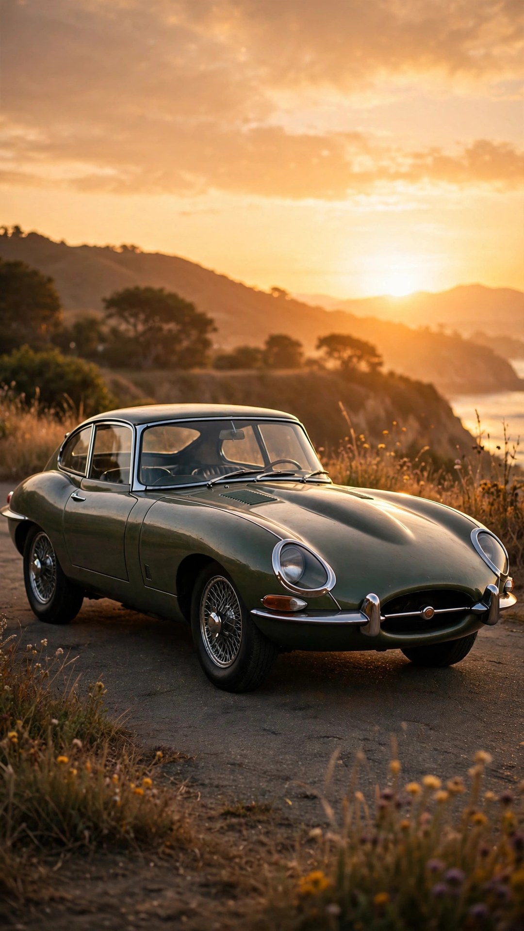 Vintage Car Sunset Wallpaper — Free Cars Wallpaper