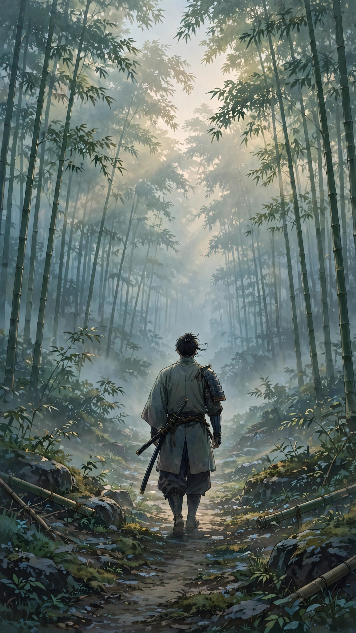 Wandering Samurai Path — Free Anime Wallpaper