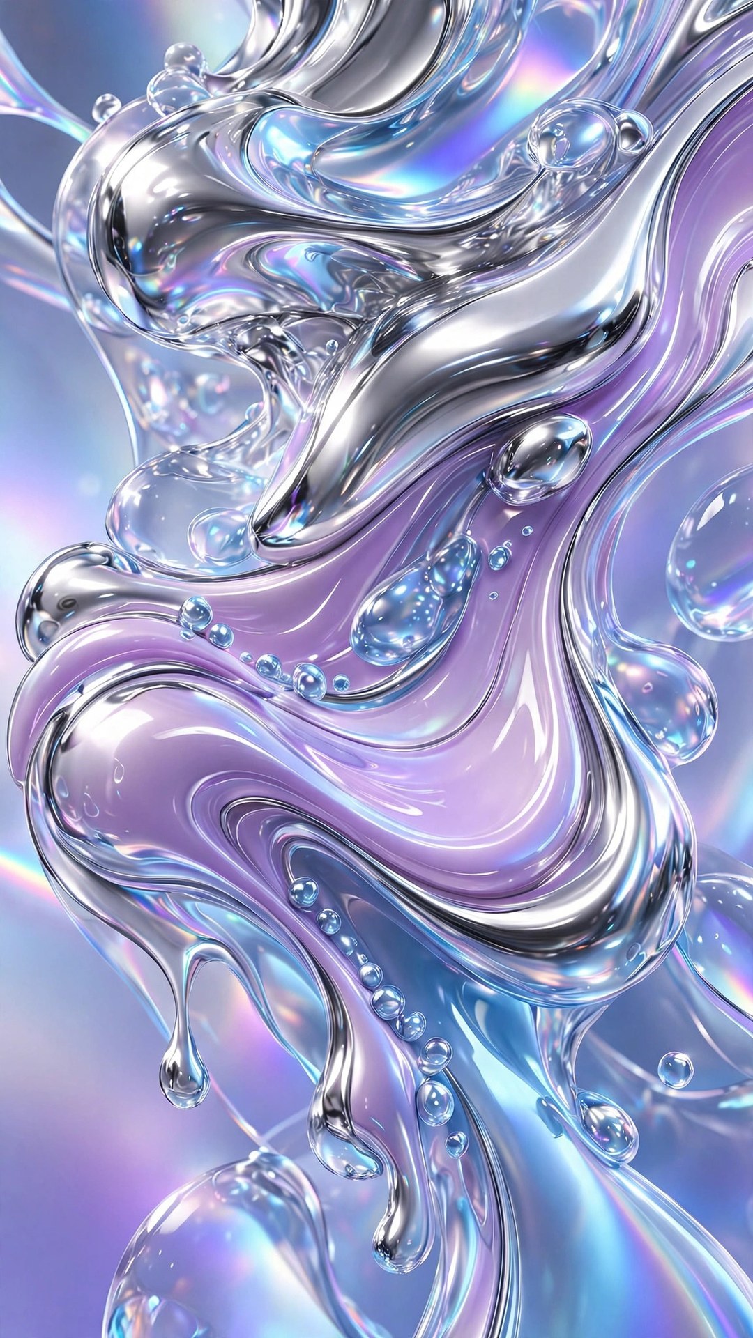 Y2K Chrome Gradient Wallpaper — Free Abstract Wallpaper